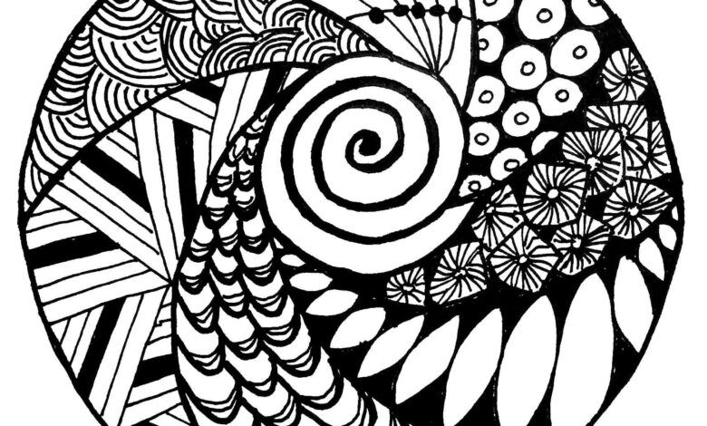 Zentangles Coloring Pages