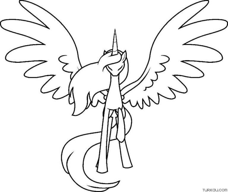 Alicorn Coloring Page » Turkau