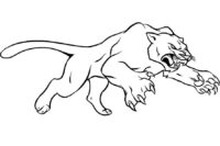 Animal Panther Coloring Page
