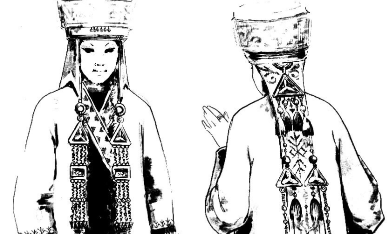 Asia Kazakhstan Turkic Coloring Page
