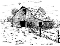 Barn Coloring Page Barn Coloring Page
