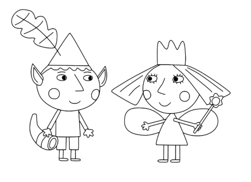Ben And Holly Coloring Pages