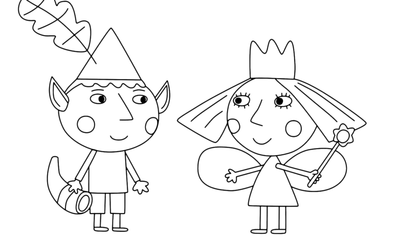 Ben And Holly Coloring Pages