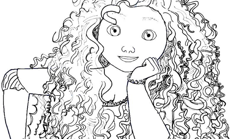 Cartoon Brave Coloring Page