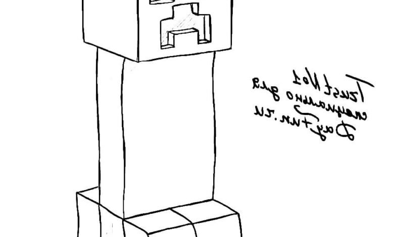Creeper Coloring PAge