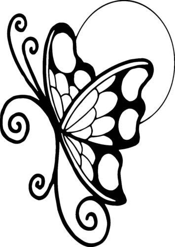 Free Butterfly Coloring Page