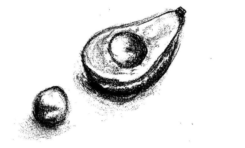 Fruit Avocado Coloring Page