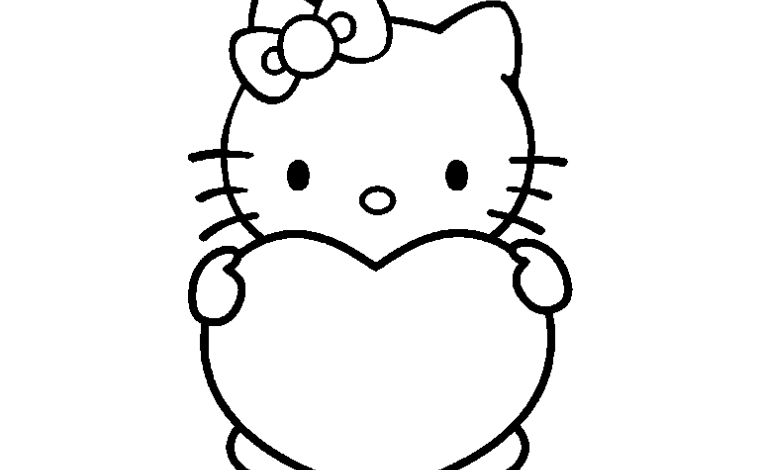 Hello Kitty Coloring Pages