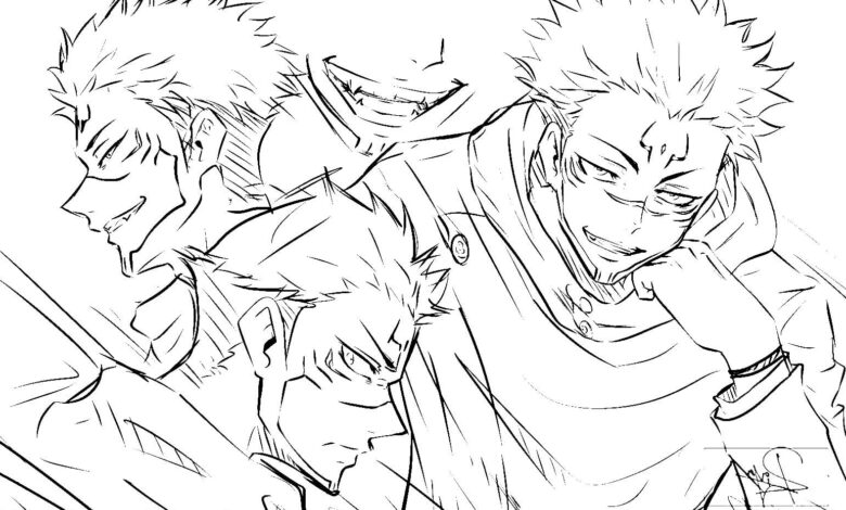 Jujutsu Kaisen Coloring Page