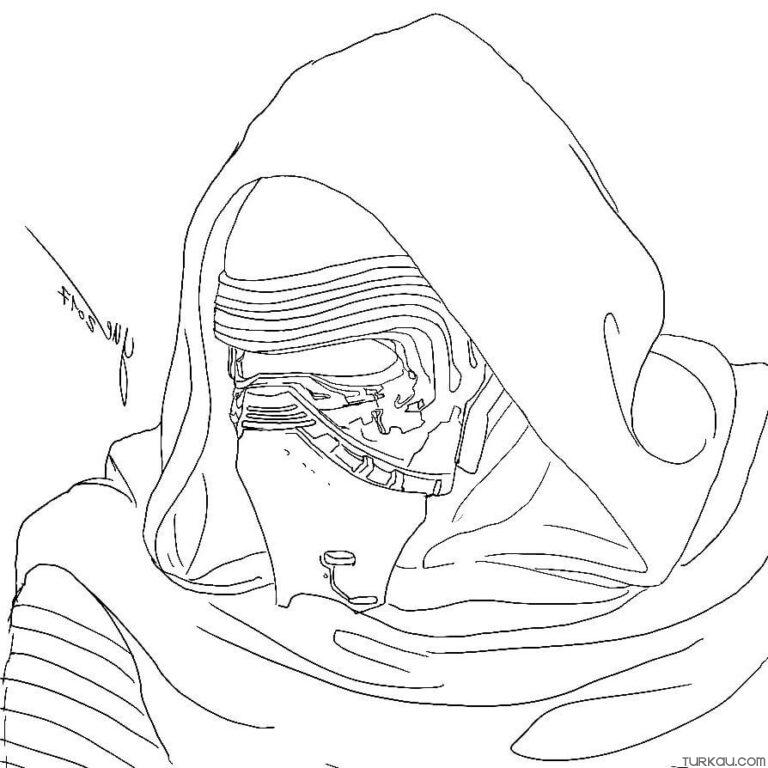 Kylo Ren Coloring Page » Turkau