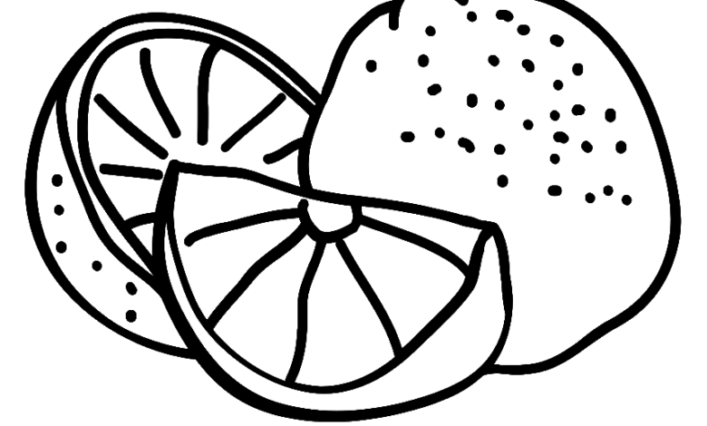 Lemon Coloring Page