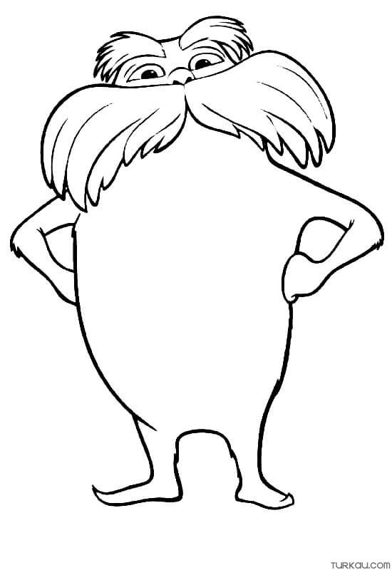 Coloring Pages Lorax Seuss Dr Printable Suess Thing Characters