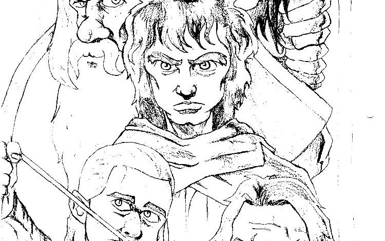 Movie LOTR Coloring Page