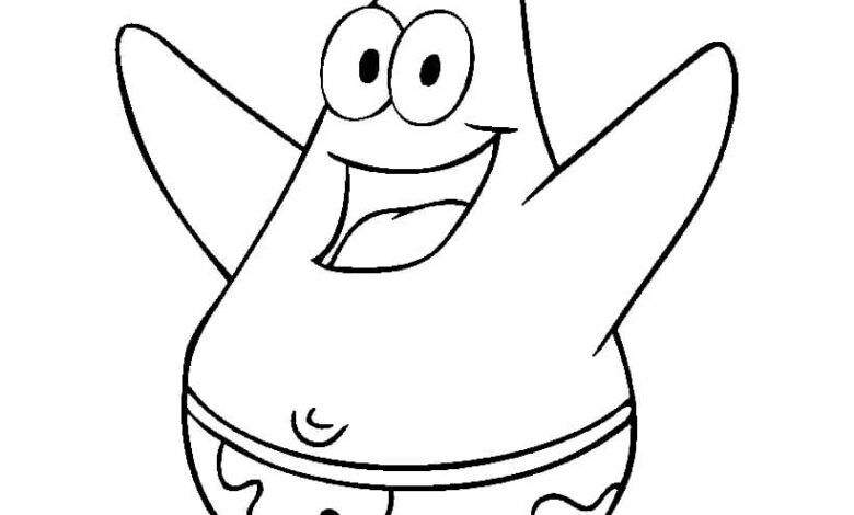 Patrick Coloring Pages