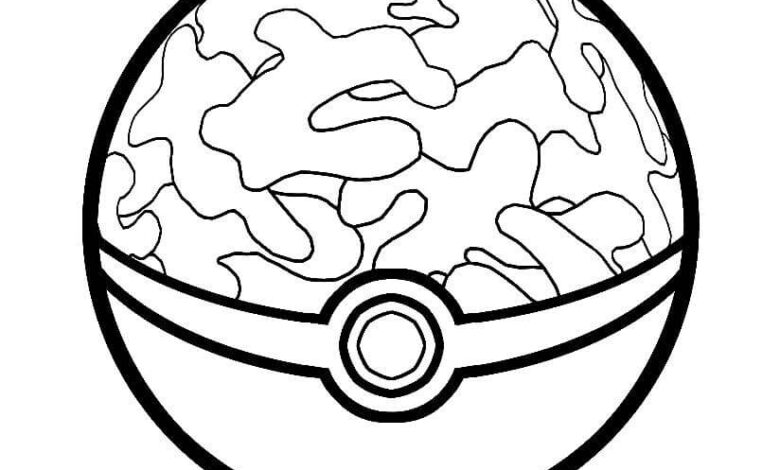 Pokeball Coloring Pages