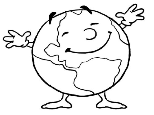 Preschool Earth Day Coloring Page 1 Preschool Earth Day Coloring Page