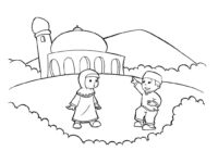 Preschool Islamic Coloring Page