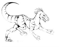 Raptor Coloring Page