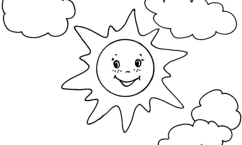 Sky Coloring Page