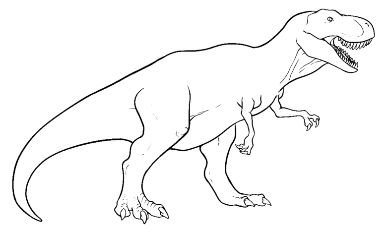 Teropod Dinosaur Coloring Page