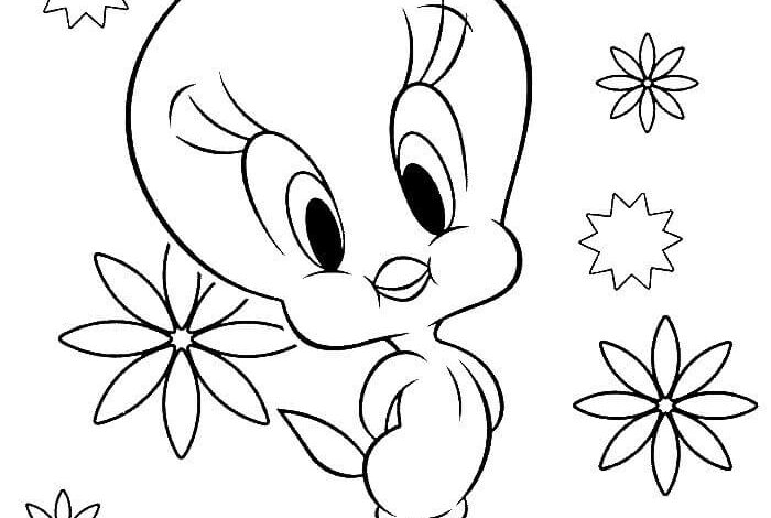 Tweety Bird Coloring Page