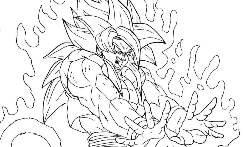 Vegeta Coloring Page