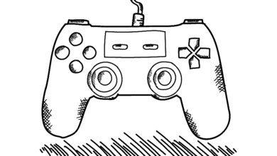 Video Games Coloring Page