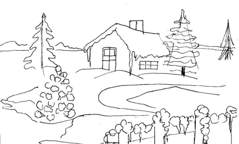 Winter Coloring Page