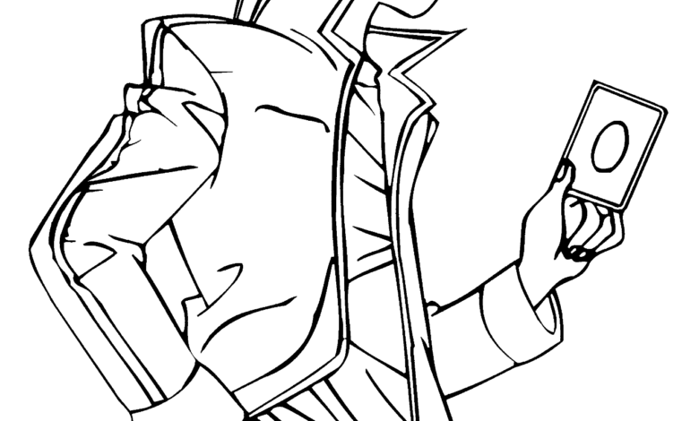 Yugioh Joey Coloring Page