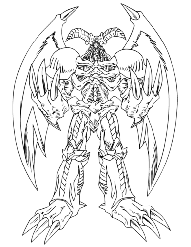 Yugioh Summoned Skull Coloring Page