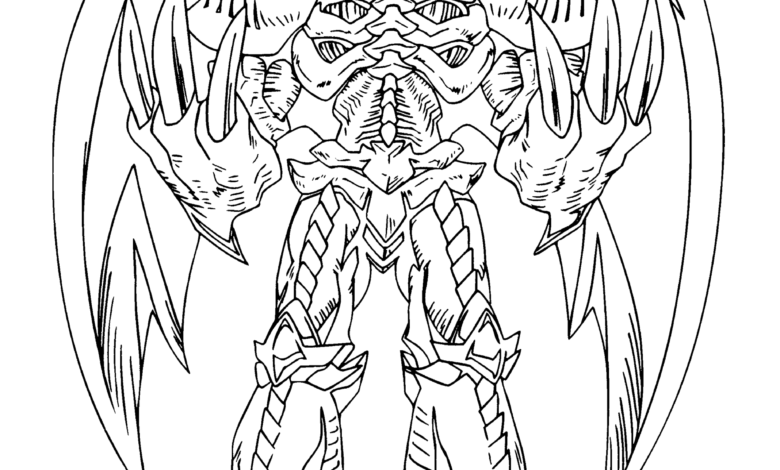 Yugioh Summoned Skull Coloring Page