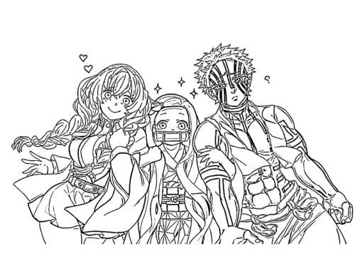 Zenitsu Coloring Pages for Adults