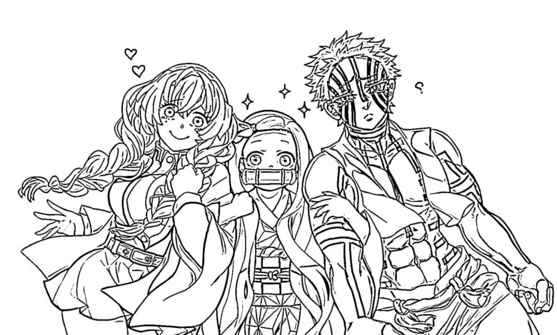 Zenitsu Coloring Pages for Adults