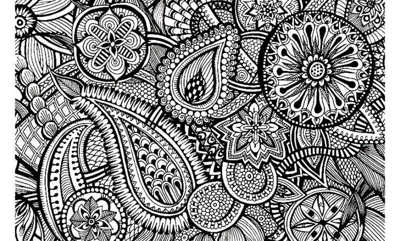 Zentangle Coloring Pages