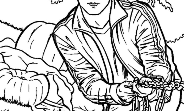Adult Harry Potter Tree Coloring Page
