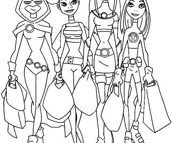 Best Teen Titans Coloring Page