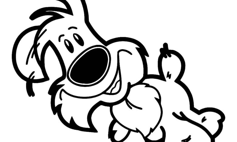 Big Nose Dogs Coloring Pages