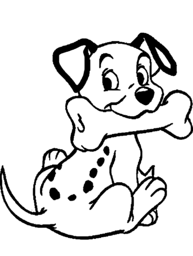Bone Dogs Coloring Pages
