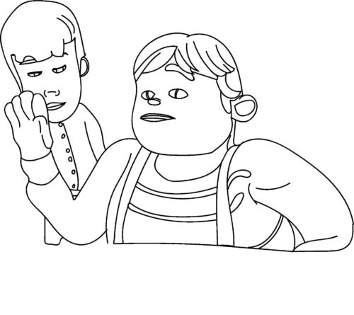 Cartoon Rafadan Tayfa Coloring Page