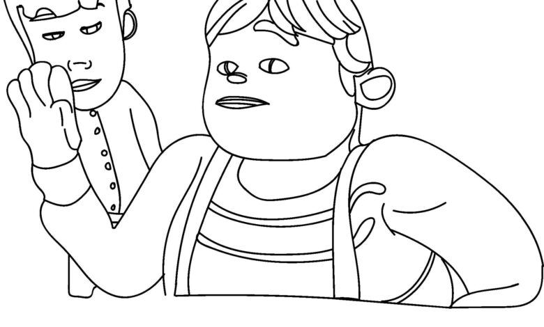 Cartoon Rafadan Tayfa Coloring Page