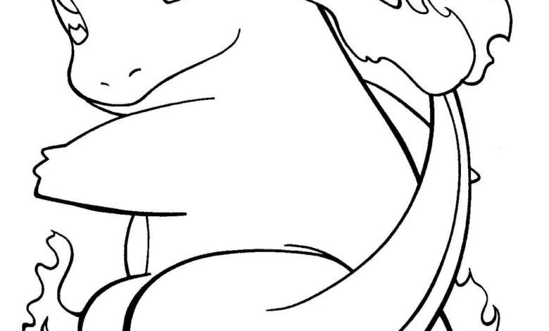Charmander Pokemon Coloring Page