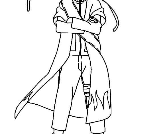 Cool Naruto Uzumaki Coloring Page