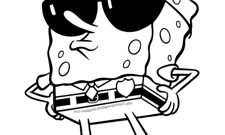Cool Spongebob Coloring Page
