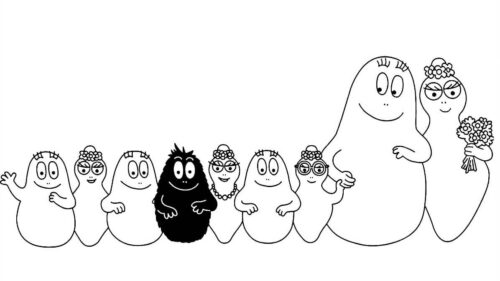 Cute Barbapapa Coloring Page