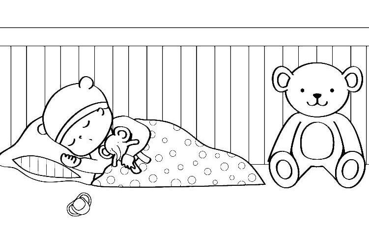 Cute Bebe Baby Coloring Page