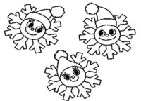 Cute Snowflake Coloring Page Cute Snowflake Coloring Page