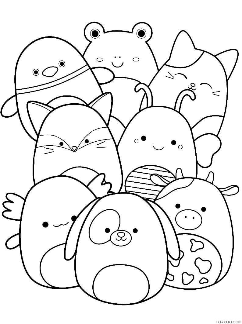 Squishmallow Mini Peluche 5 Pollici – Confezione Da 8 A Tema Cibo, Morbidissimi, Regalo Per Bambini