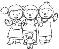 Cute Tchoupi Coloring Page