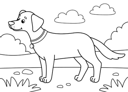 Dogs Clouds Coloring Pages