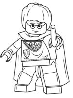 Easy Harry Potter Lego Coloring Page